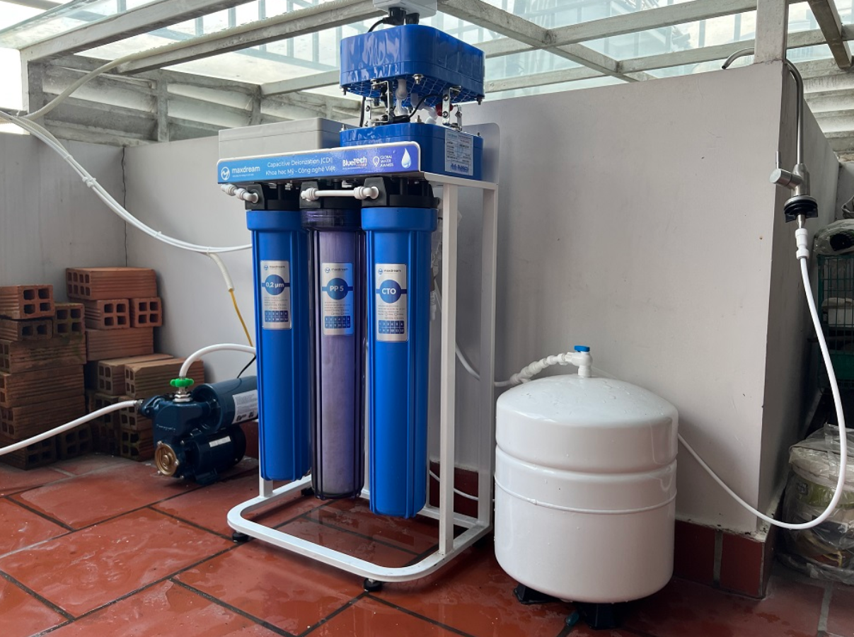 Lọc nước mưa bằng hệ thống lọc